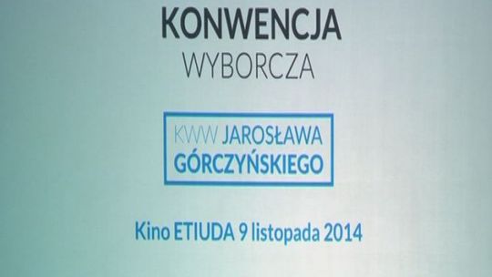 Audycja  wyborcza KWW Jarosława Górczyńskiego