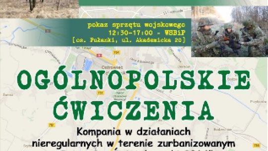 Ćwiczenia kompanii lekkiej piechoty w Ostrowcu