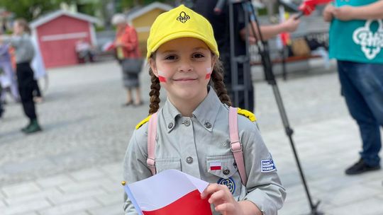 Flaga w harcerskiej akcji