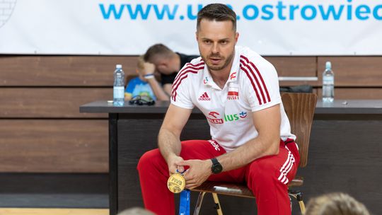 Selekcjoner reprezentacji Polski poprowadził trening małych siatkarzy z Akademii Volley Stars