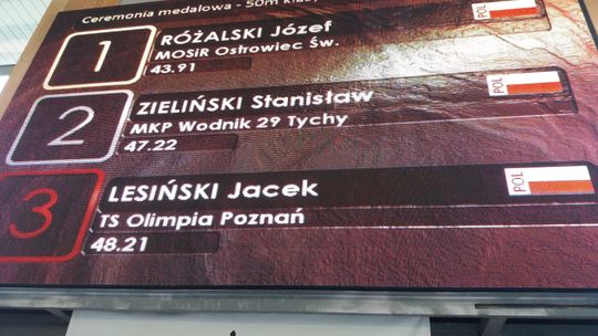 Jóżef Różalski na Zimowych Otwartych Mistrzostwach Polski w Pływaniu Masters