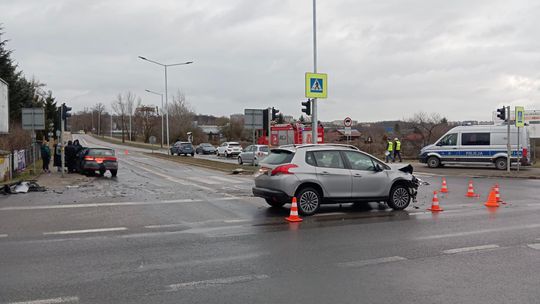 Kolizja na skrzyżowaniu Żeromskiego i Zagłoby