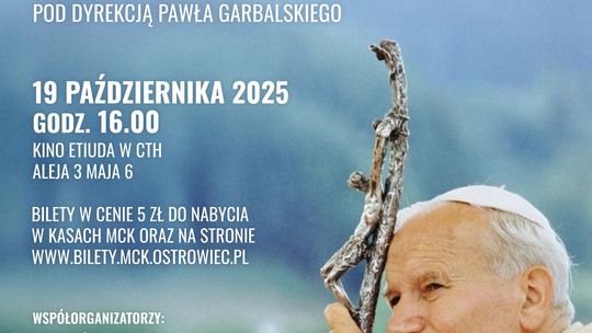 Plakat informacyjny o Dniu Papieskim w Siennie