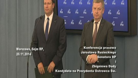 Konferencja J. Rusieckiego i Z. Dudy w Sejmie RP