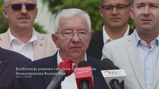Konferencja prasowa członków i sympatyków Stowarzyszenia „Rozwój Plus”