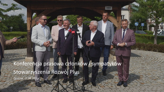 Konferencja prasowa członków i sympatyków Stowarzyszenia „Rozwój Plus”