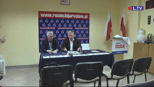 Konferencja prasowa Jarosława Rusieckiego 13.04.2015 r.
