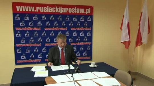 Konferencja prasowa Posła Jarosława Rusieckiego 08.07.2012r.