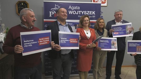Konferencja prasowa posłanki Agaty Wojtyszek