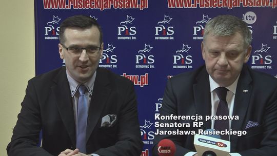 Konferencja prasowa Senatora Jarosława Rusieckiego - 08.01.2018r. 