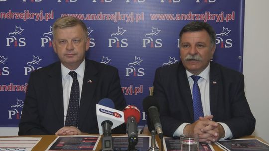 Konferencja prasowa Senatora RP Jarosława Rusieckiego i Posła na Sejm RP Andrzeja Kryja
