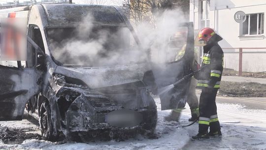 Na ul. Siennieńskiej spłonął samochód