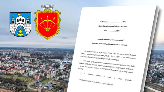 OSTROWIEC | Będzie pomoc dla mieszkańców Białej Cerkwi