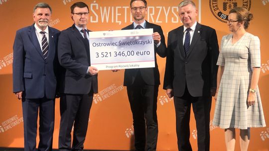 Ostrowiec dostał prawie 16 mln złotych na rozwój lokalny