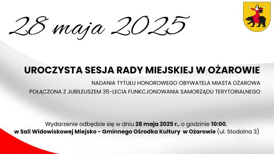Ożarów nagradza zasłużonego obywatela i świętuje 35 lat samorządności