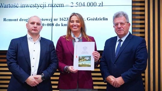 Pieniądze z budżetu państwa na remont drogi powiatowej w Goździelinie. Naprawa w grudniu