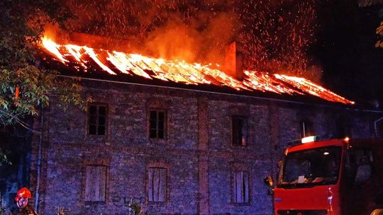 Pożar budynku przy Osadowej 6