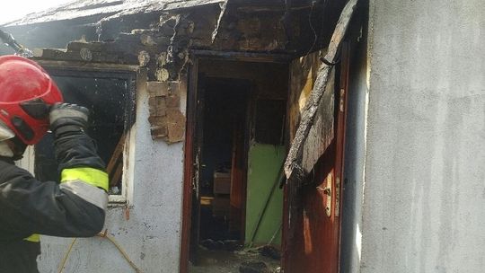 Pożar domu jednorodzinnego przy ul. Leśnej