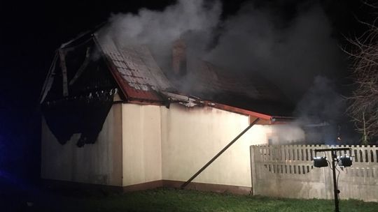 Pożar domu w Podszkodziu