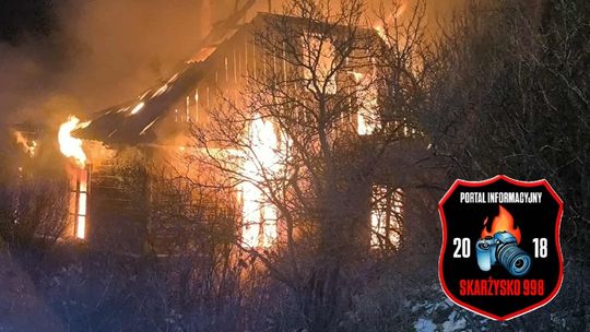Pożar drewnianego domu w Kucębowie Pożar drewnianego domu w Kucębowie