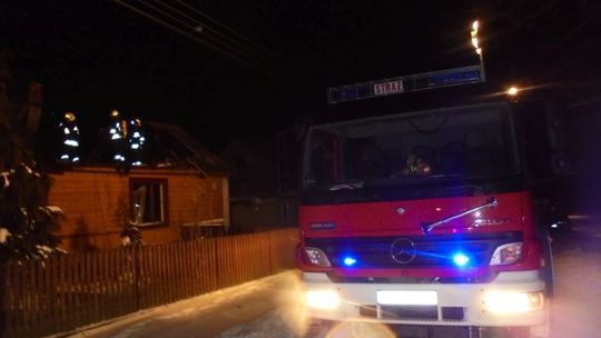 Pożar w gminie Waśniów 