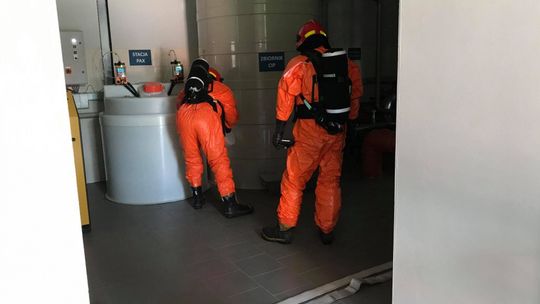 Pożar w oczyszczalni ścieków, wyciek niebezpiecznej substancji. Tak wyglądały ostatnie ćwiczenia strażaków 