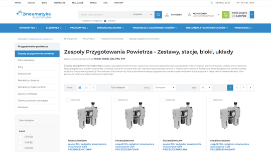 Przygotowania powietrza w pneumatyce