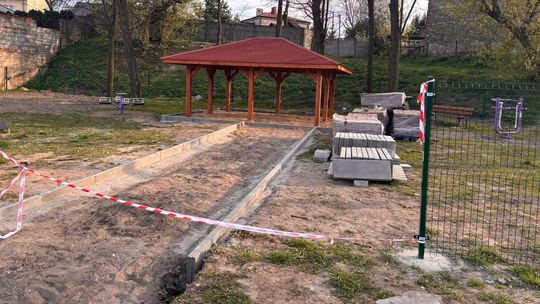 Rekreacyjny teren przy ulicy Kolejowej zagospodarowany