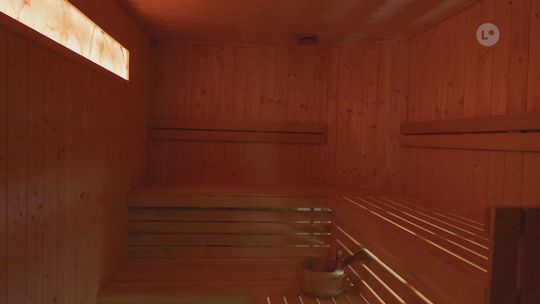 Sauna fińska na "Rawce" po remoncie - dwie kabiny i grota solna już otwarte