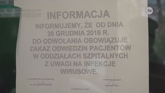 Sezon na grypę - zakaz odwiedzin w szpitalu w Ostrowcu