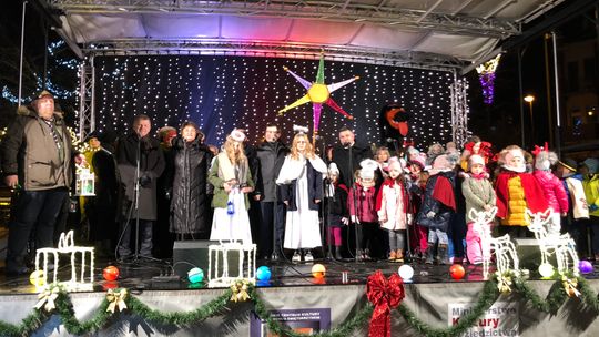 Spotkanie wigilijne na ostrowieckim Rynku