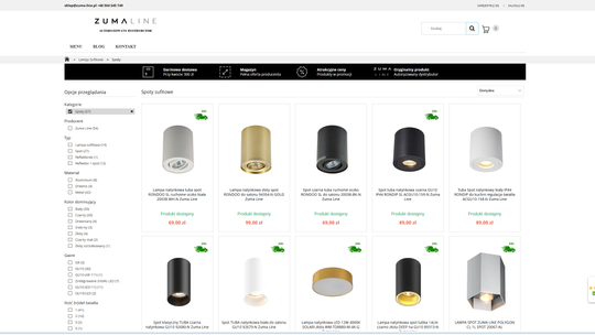 Spoty sufitowe jako główny trend oświetleniowy 2025 roku