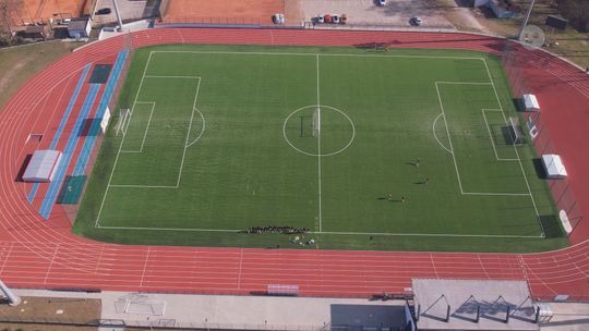 Stadion przy ulicy Żeromskiego z nowymi elementami