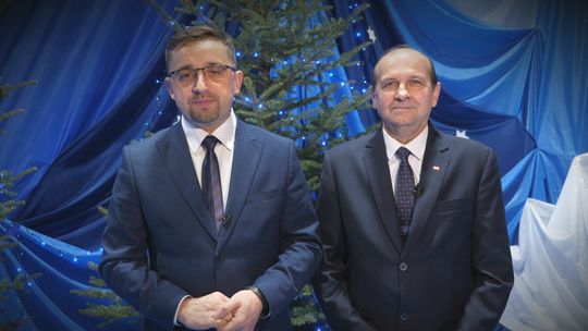 Świąteczne życzenia składają wójt Hubert Żądło i przewodniczący Henryk Cichocki