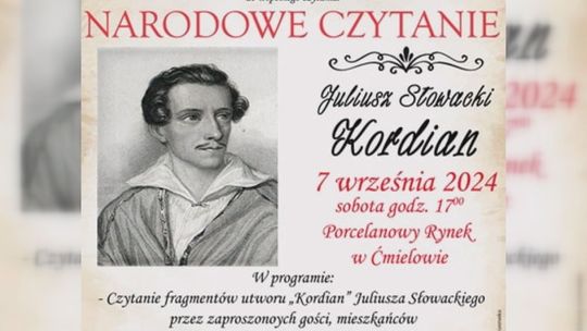 W Ćmielowie będą czytać Kordiana