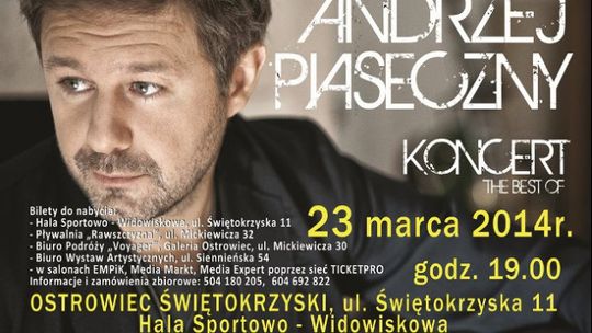 W niedzielę Andrzej Piaseczny zaśpiewa dla ostrowczan