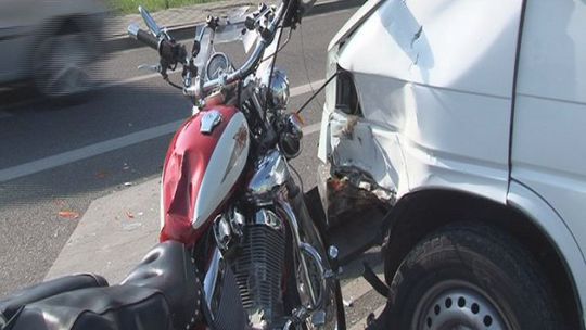 Więcej wypadków z udziałem jednośladów