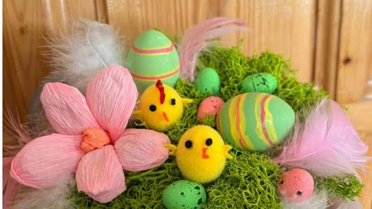 Plakat kiermaszu wielkanocnego w przedszkolu