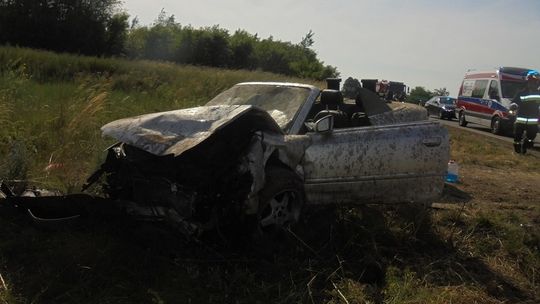 Wypadek w miejscowości Mychów-Kolonia