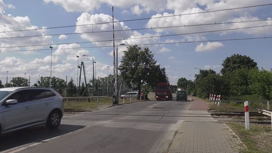 Zamknięty przejazd kolejowy na ul. Żeromskiego 