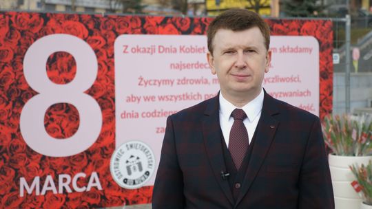 Życzenia dla Pań od Prezydenta Ostrowca