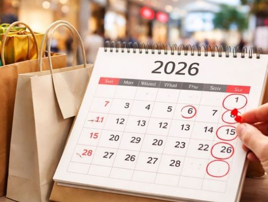 Kalendarz niedziel handlowych 2026: osiem terminów i wyjątki