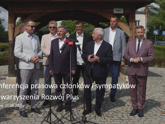 Konferencja prasowa członków i sympatyków Stowarzyszenia „Rozwój Plus”