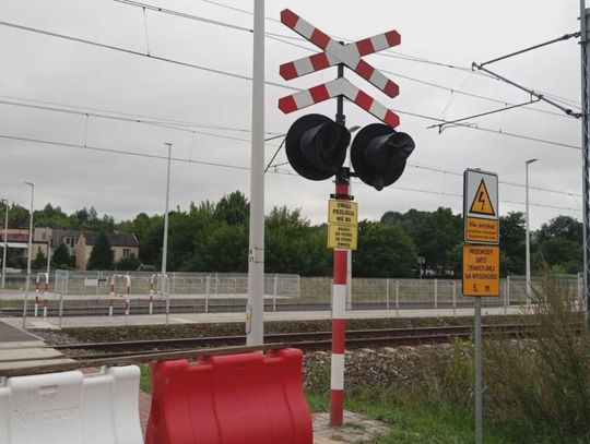Przejazd przez tory zamknięty