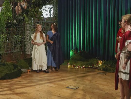 Plakat zapraszający na spektakl "Błękitny Zamek"