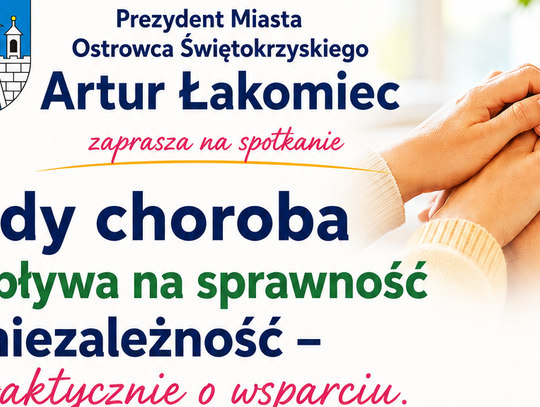 Spotkanie w Ostrowcu o wsparciu dla osób, których choroba ogranicza sprawność i niezależność