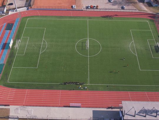 Stadion przy ulicy Żeromskiego z nowymi elementami Stadion przy ulicy Żeromskiego z nowymi elementami