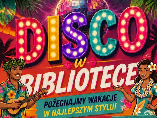 To będzie hawajskie disco w bibliotece