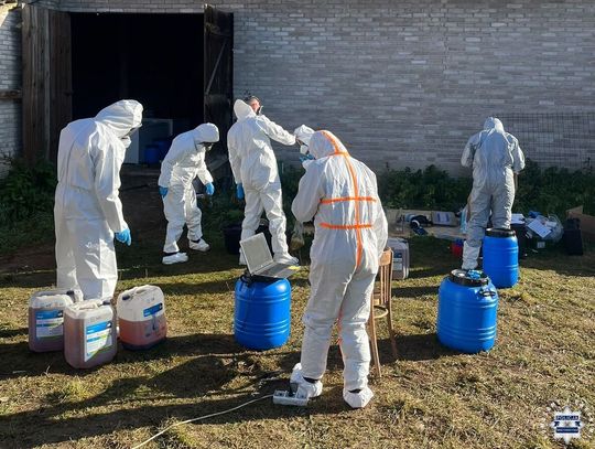 W gminie Sadowie zabezpieczono setki kilogramów klefedronu