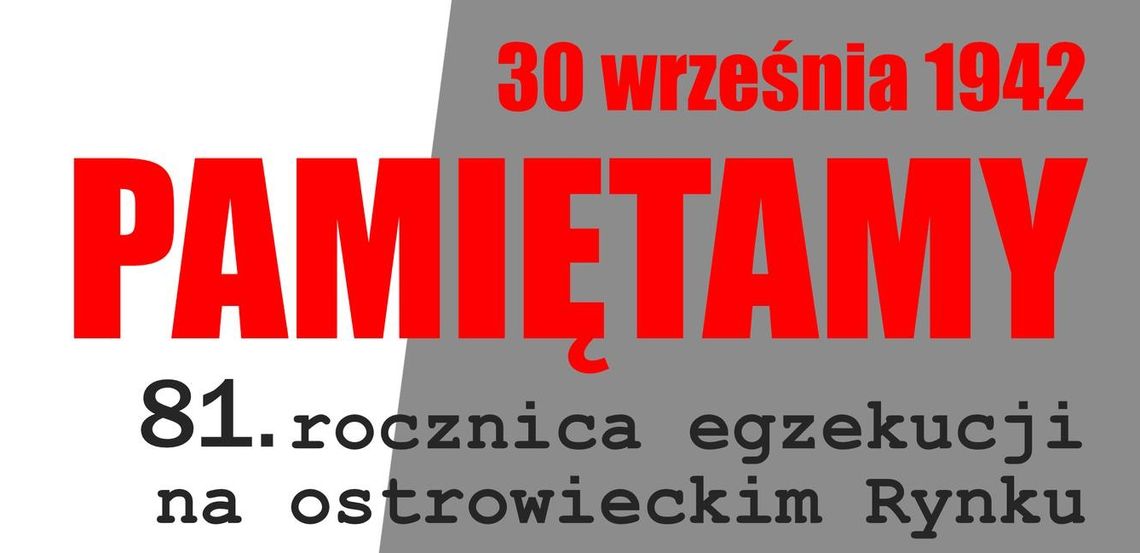 [NA ŻYWO] 81. rocznica egzekucji na ostrowieckim Rynku